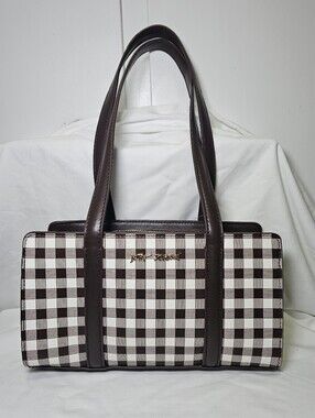 NWT Betsey Johnson Xomack Gingham Pattern Shoulder Bag
